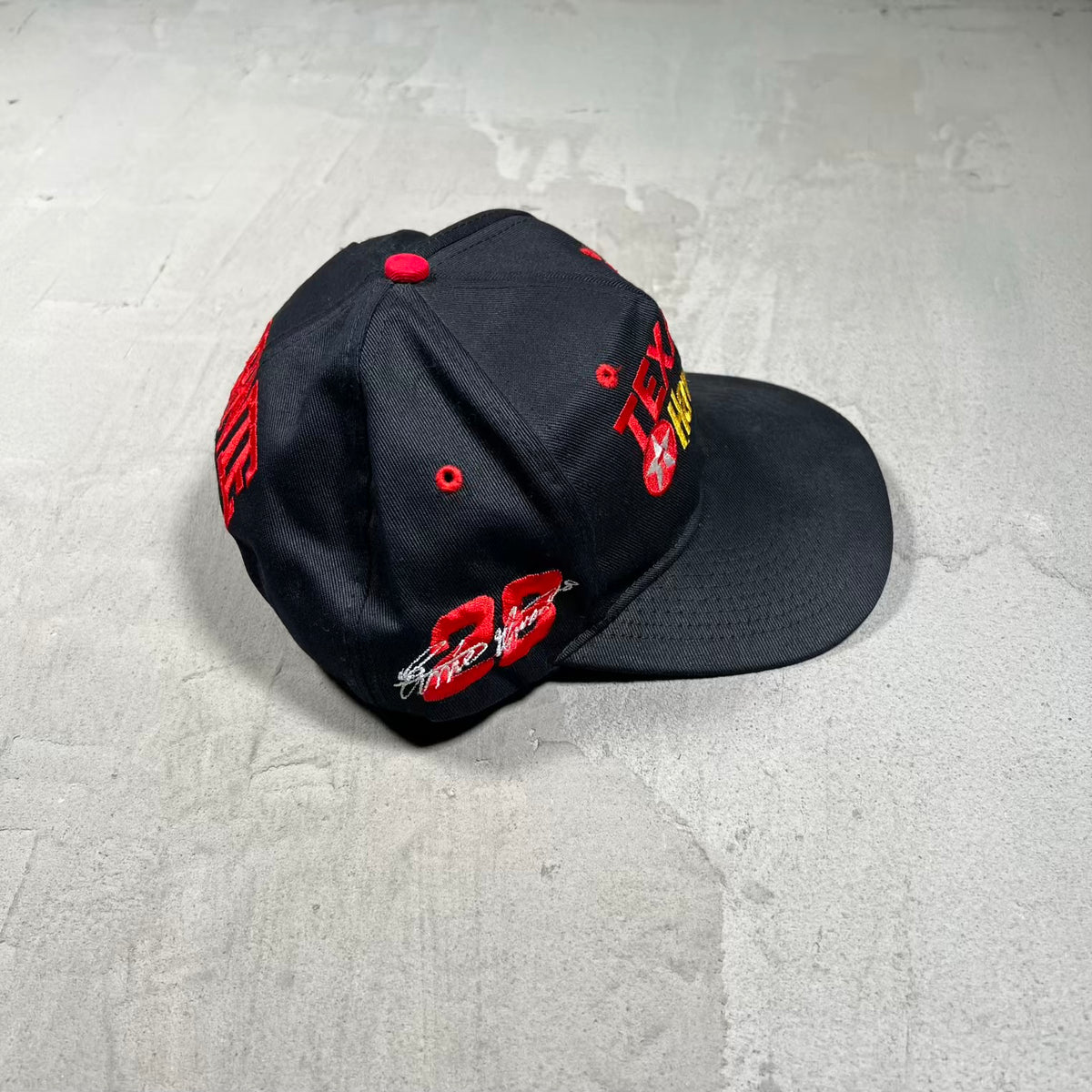 1990s Texaco Havoline Racing Black SnapbackHat USED v20283
