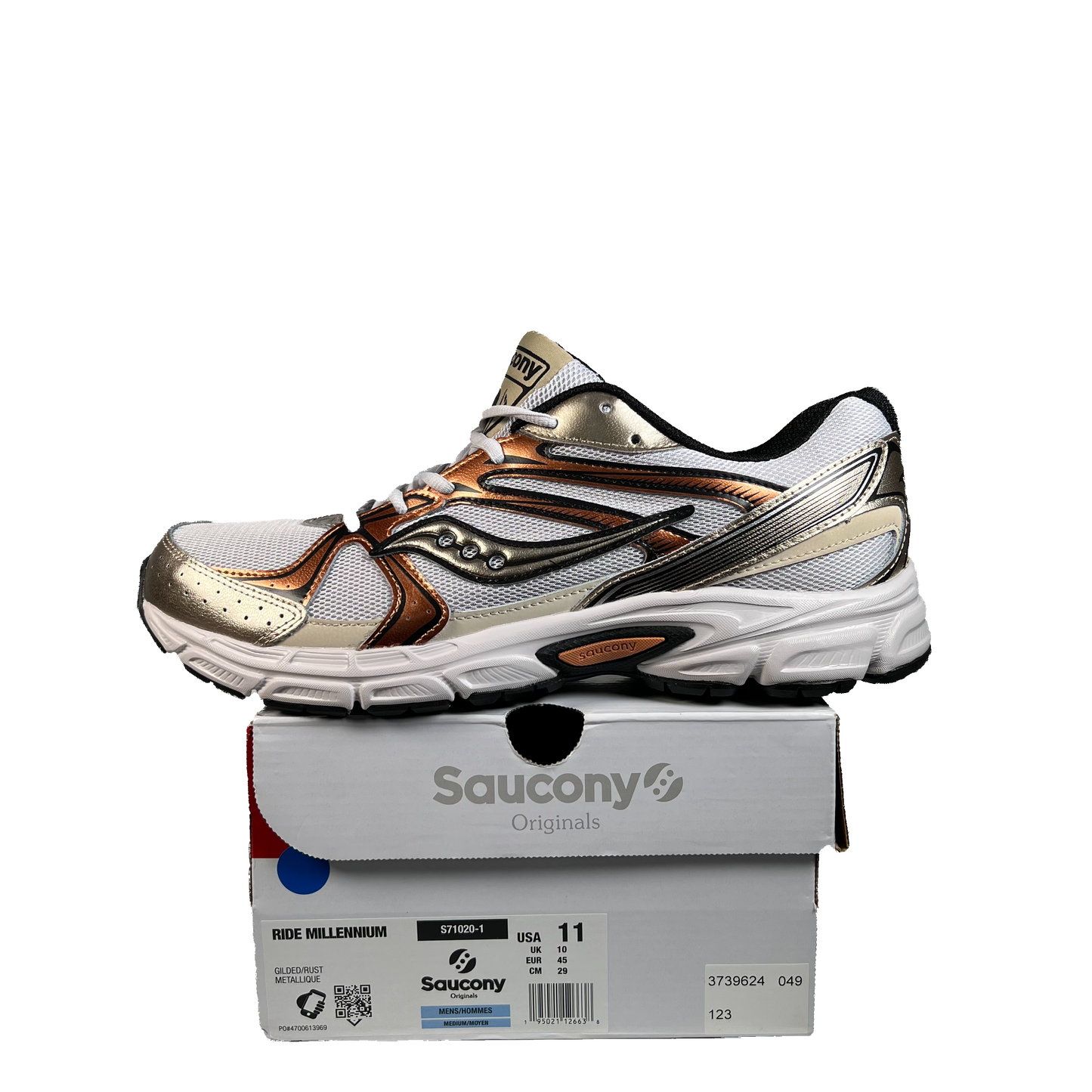 Saucony Ride Millennium Gilded Rust (2025) Size 11 NEW s22416