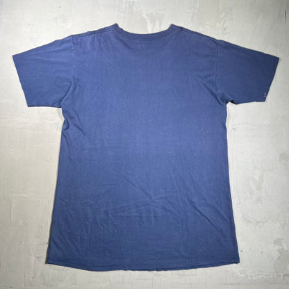 1990s Syracuse OrangeMen Crest Blue Tee Size XL USED v20094