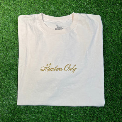 Drake Related Members Only Golden Owel Cream Tee Size XL USED x16795