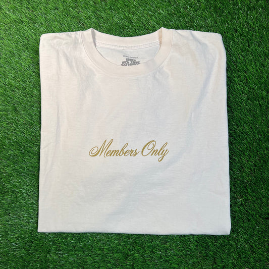 Drake Related Members Only Golden Owel Cream Tee Size XL USED x16795