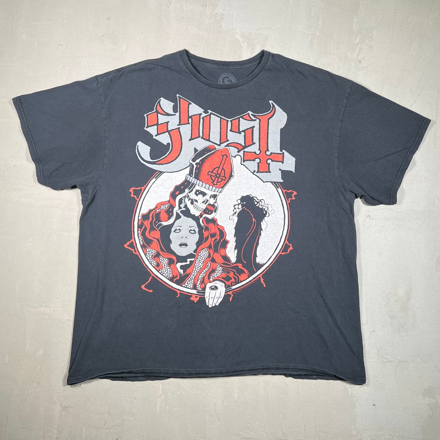 2012 Ghost Skeleton Preist Black Tee Size XXL USED v19208