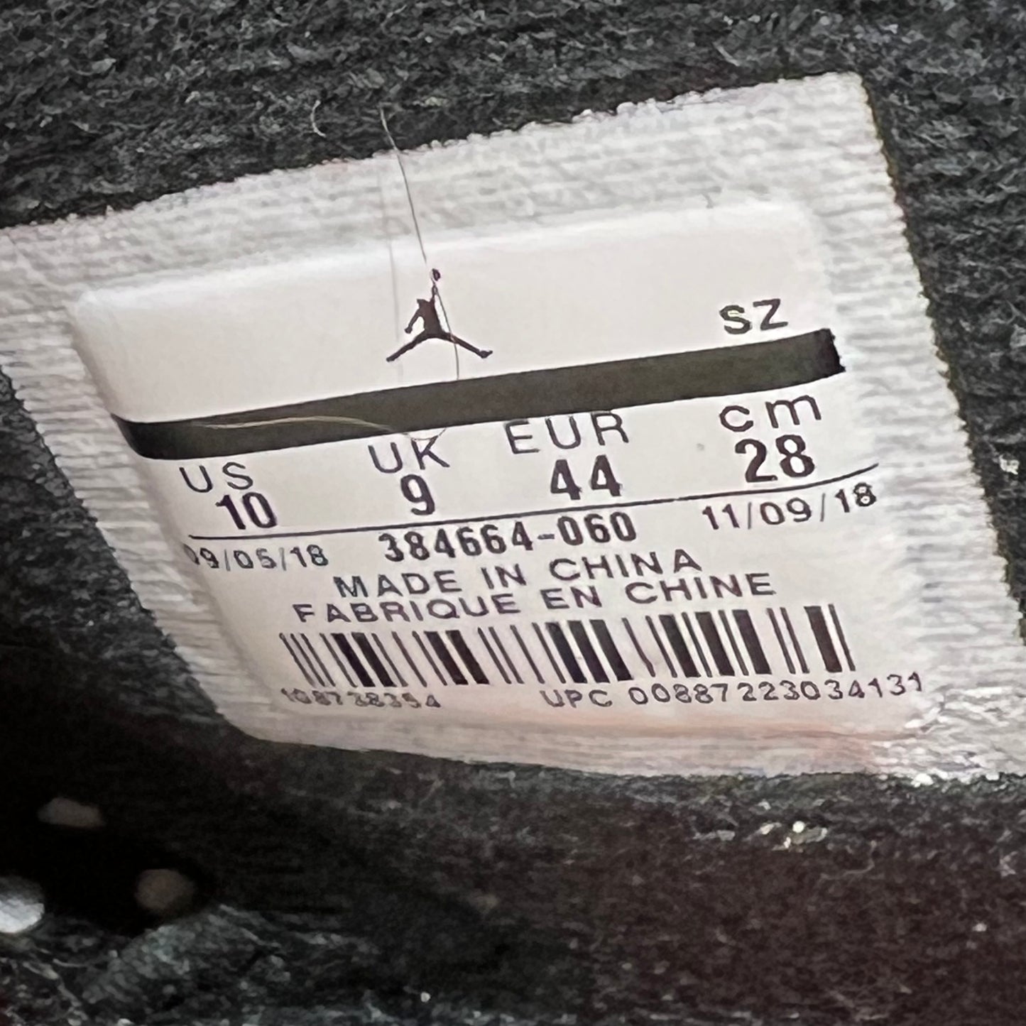 Jordan 6 Black Infrared (2019) Size 10 USED s20218