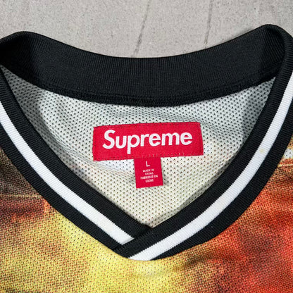 Supreme Vinci Per Noi Soccer AOP Jersey (2025) Size Large USED x18692