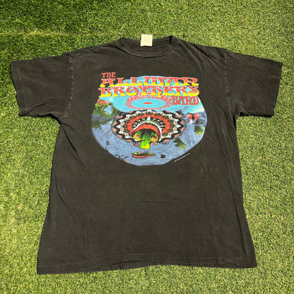 1997 Allman Brothers Summer Road Trip Black Tour Tee Size XL USED v16114
