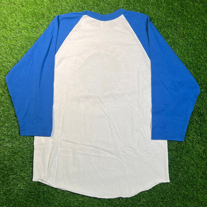 1992 Grateful Dead Recycle World White/Blue Longsleeve Size Medium USED v18819