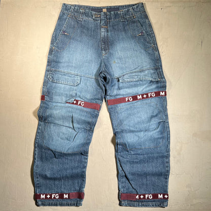 Marite Francois Girbaud Strapped Jeans Size 36 USED x17660
