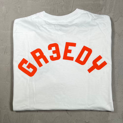 Greedy Unit White Knicks Tee Size Small USED x18464