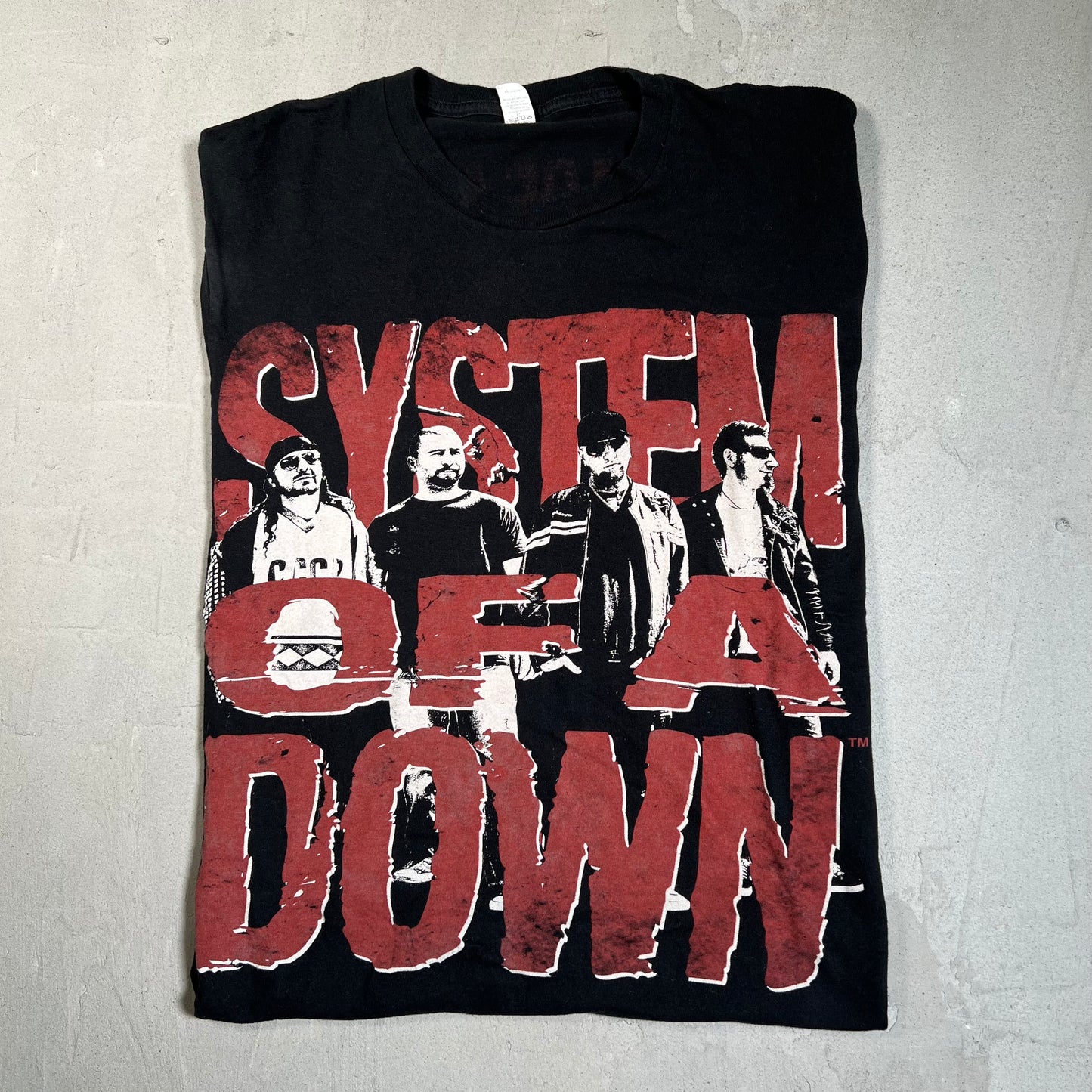 2012 System of A Down Black Tour Tee Size Medium USED v19583