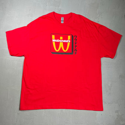 McDonalds Japanese Exclusive Red Tee Size XXL USED v20193