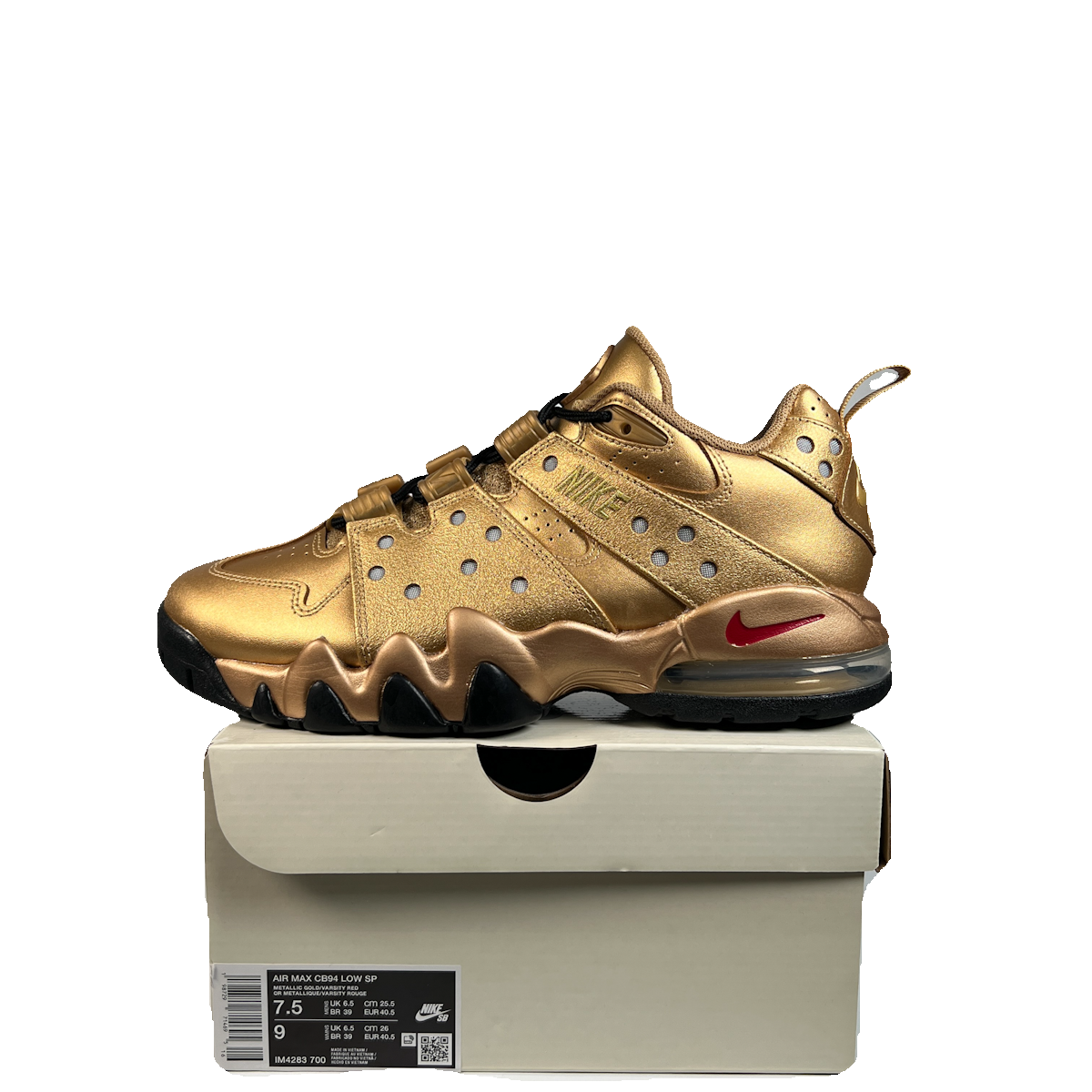 Nike SB Air Max 2 CB 94 Low Supreme Metallic Gold (2026) Size 7.5 NEW s23092