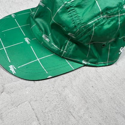 Supreme Lacoste Reflective Grid Cap Green (2018) USED x18515