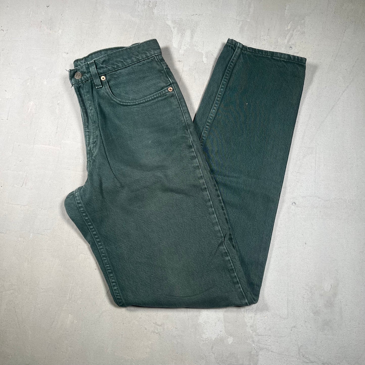 1998 Levi's 550 Dark Green Size 32 USED v19304