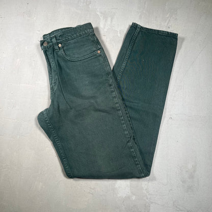 1998 Levi's 550 Dark Green Size 32 USED v19304