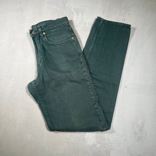 1998 Levi's 550 Dark Green Size 32 USED v19304
