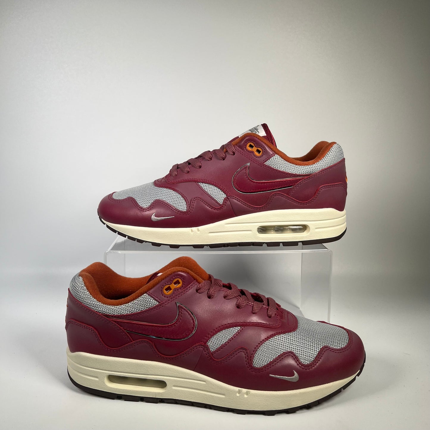 Nike Air Max 1 Patta Waves Rush Maroon (2021) Size 11 USED s17960