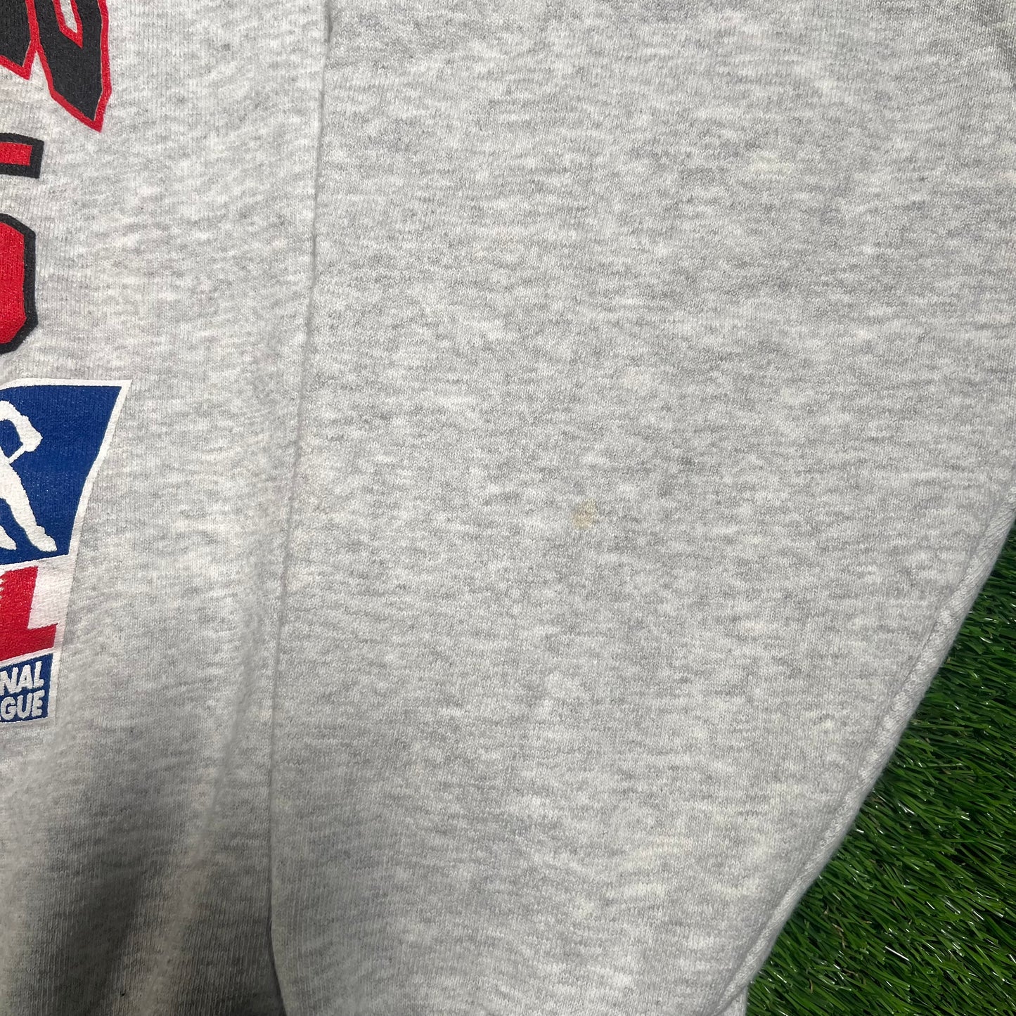 1995 San Francisco Spiders NHL Hockey Grey Crewneck Size XL USED v18259