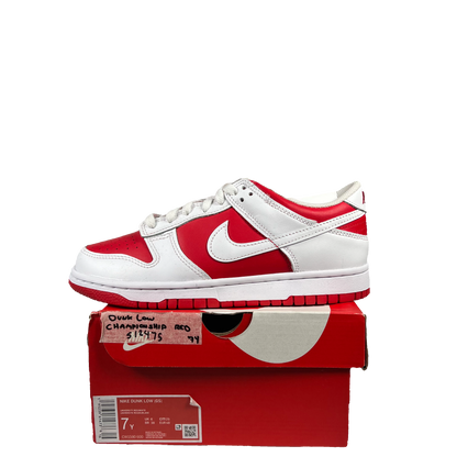Nike Dunk Low Championship Red 2021 Size 7y NEW s12475