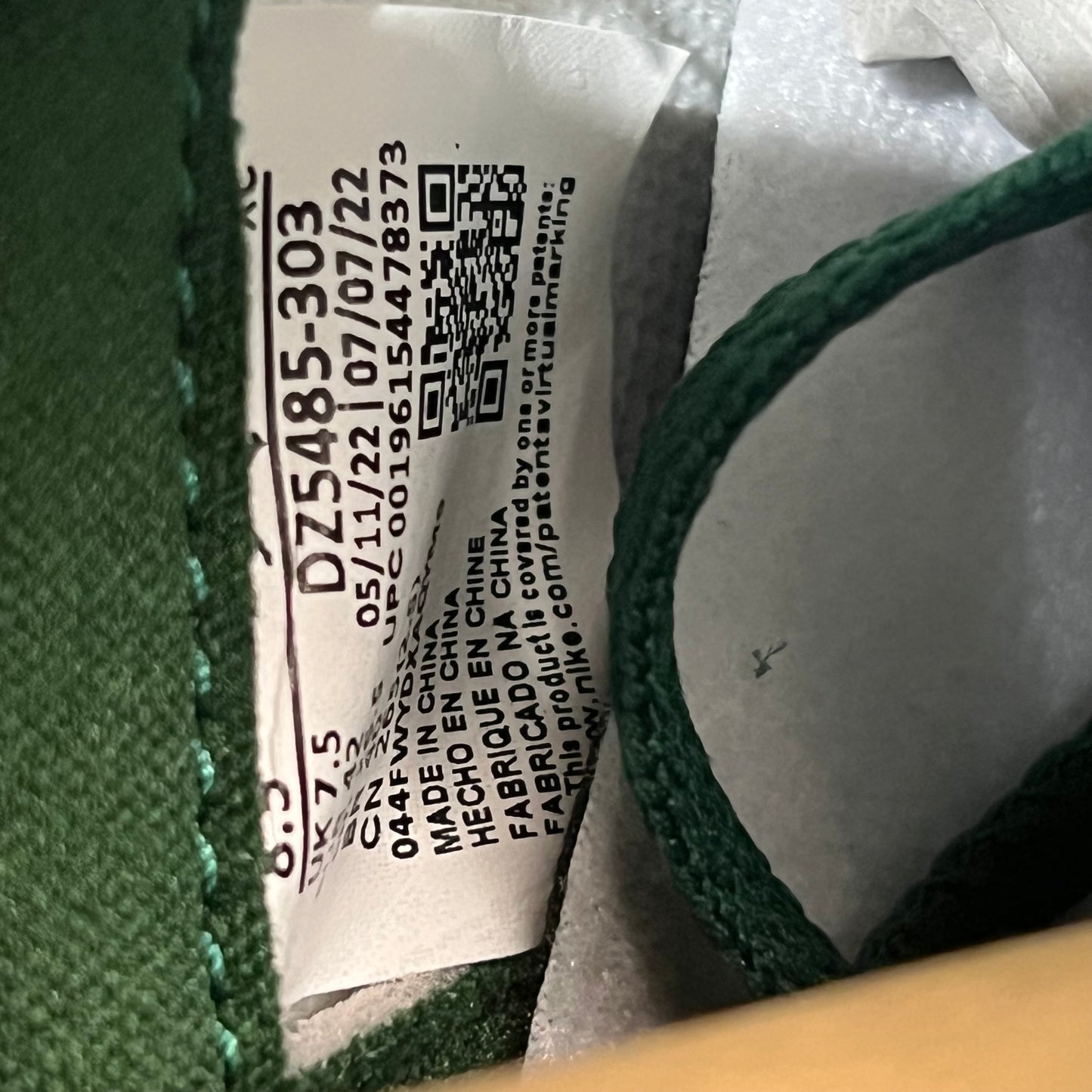 Jordan 1 High Gorge Green (2022) Size 8.5 NEW s22473