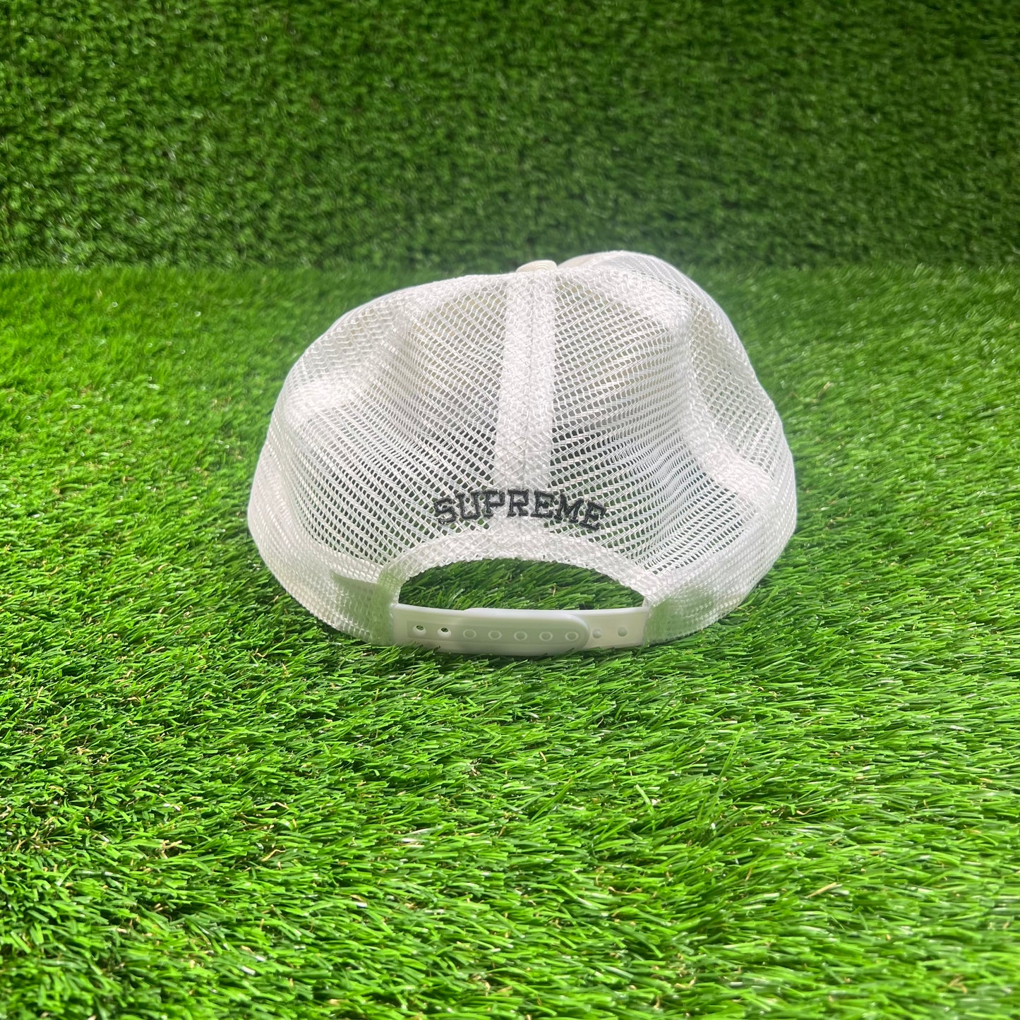Supreme Camacho Mesh Back 5 Panel Ivory Hat NEW x16161