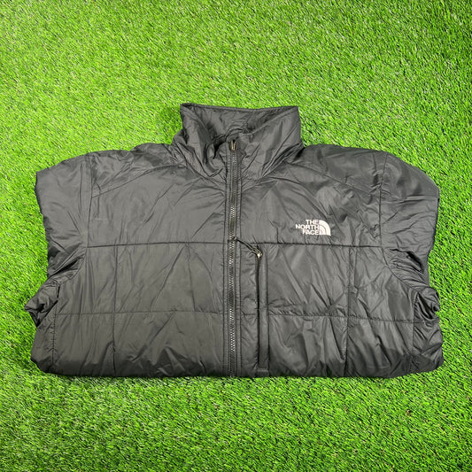 North Face Black MicroDown Jacket Size XL USED v17840
