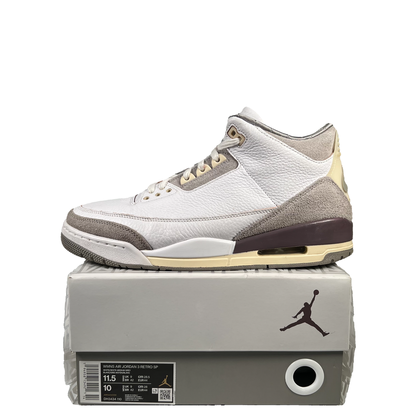 Jordan 3 A Ma Maniere (2021) Size 10M/11.5W USED s19634