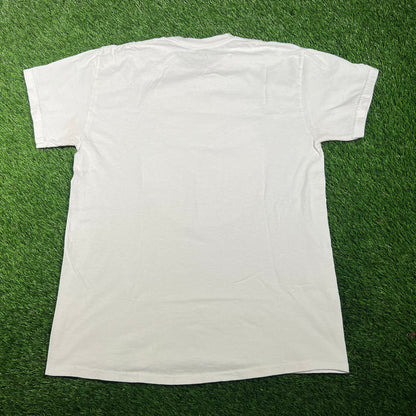 2000s Aerosmith Aero Force One White Tee Size Large USED v17713