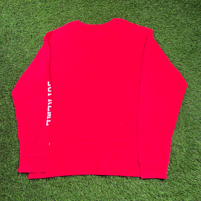 Supreme Champion Longsleeve Red Tee (2017) Size Large USED x16225