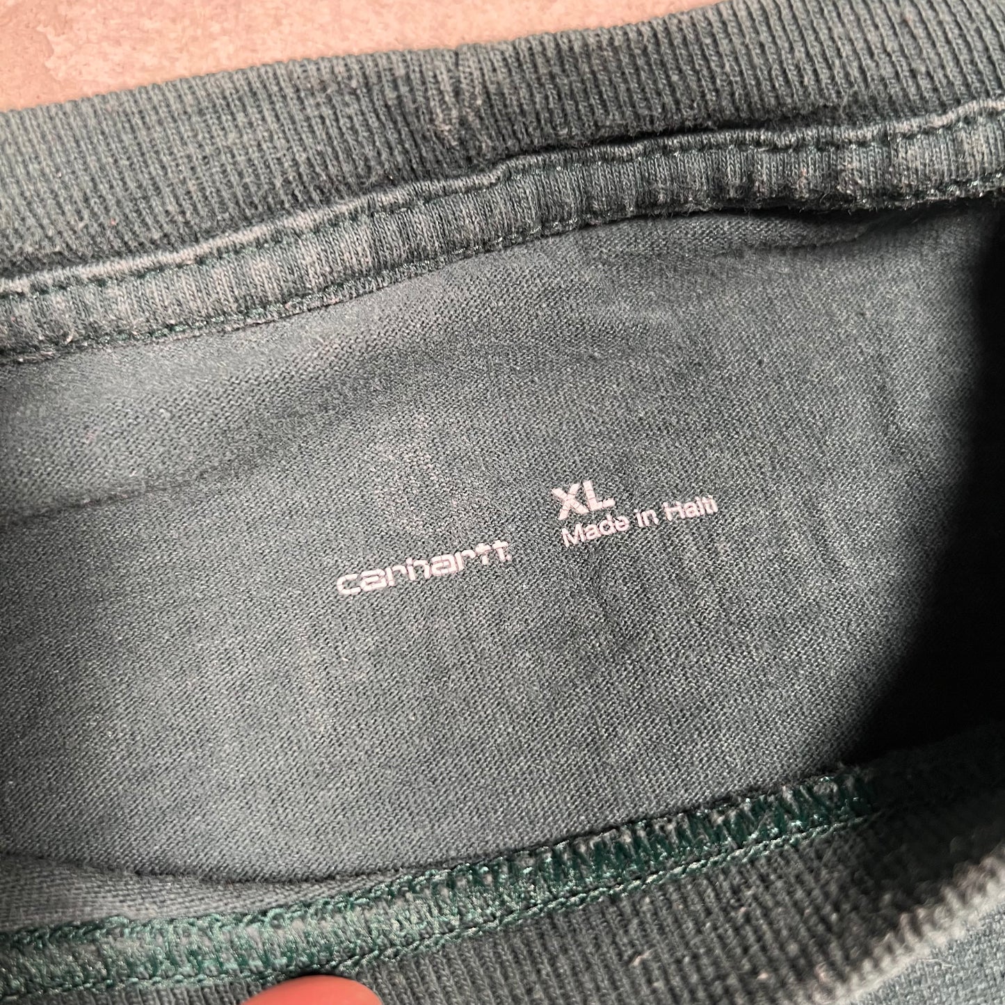Carhartt Green Logo Longsleeve Size XL USED v19417