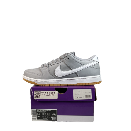 Nike SB Dunk Low Wolf Grey Gum (2023) Size 8.5 NEW s21601