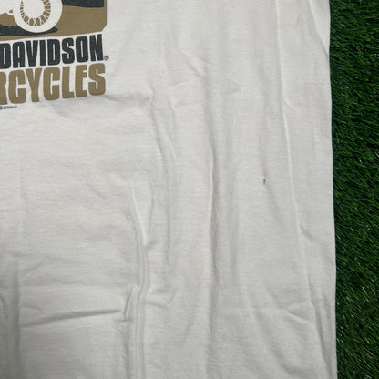 2005 Harley Davidson Arbor Vitae WI White Longsleeve Size Large USED v18625