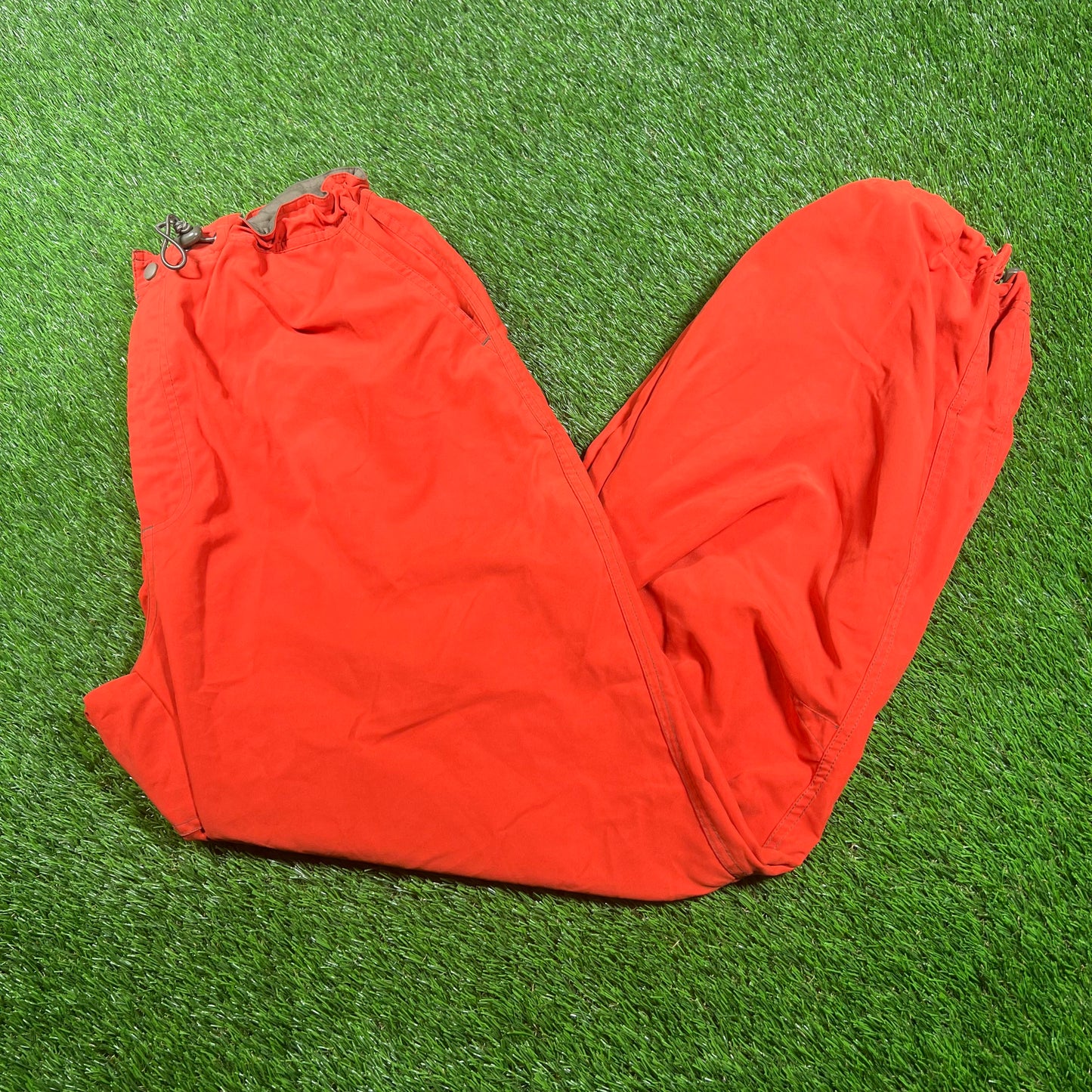 Y2K Gap Orange Rain Pants Size XL USED v17906