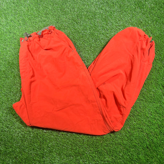 Y2K Gap Orange Rain Pants Size XL USED v17906