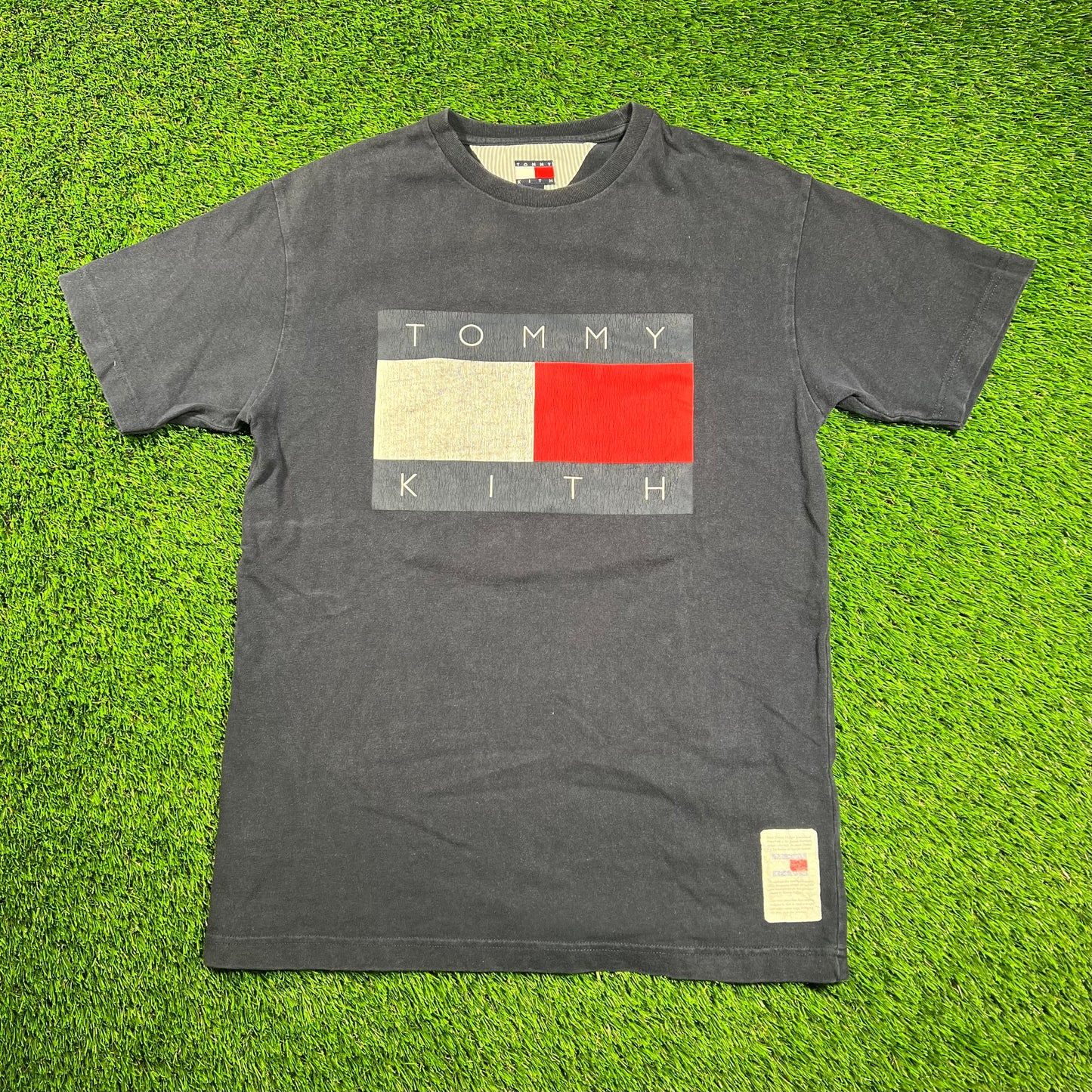 Kith Tommy Hilfiger Navy Tee Size Small USED x16531