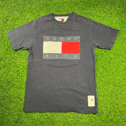 Kith Tommy Hilfiger Navy Tee Size Small USED x16531