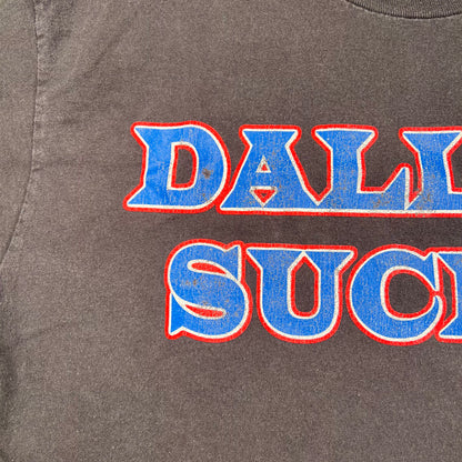 Y2K Family Guy "Dallas Sucks" Black Tee Size Large USED v18562