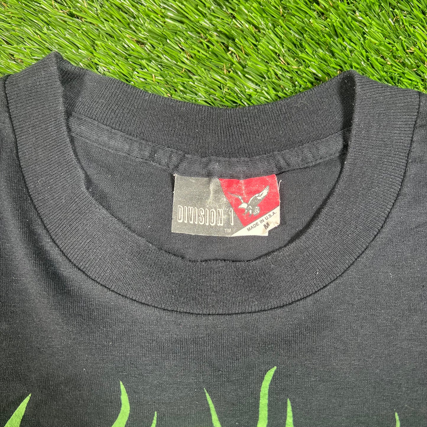 1990s Joker Big Face Black Tee Size Medium USED v16635