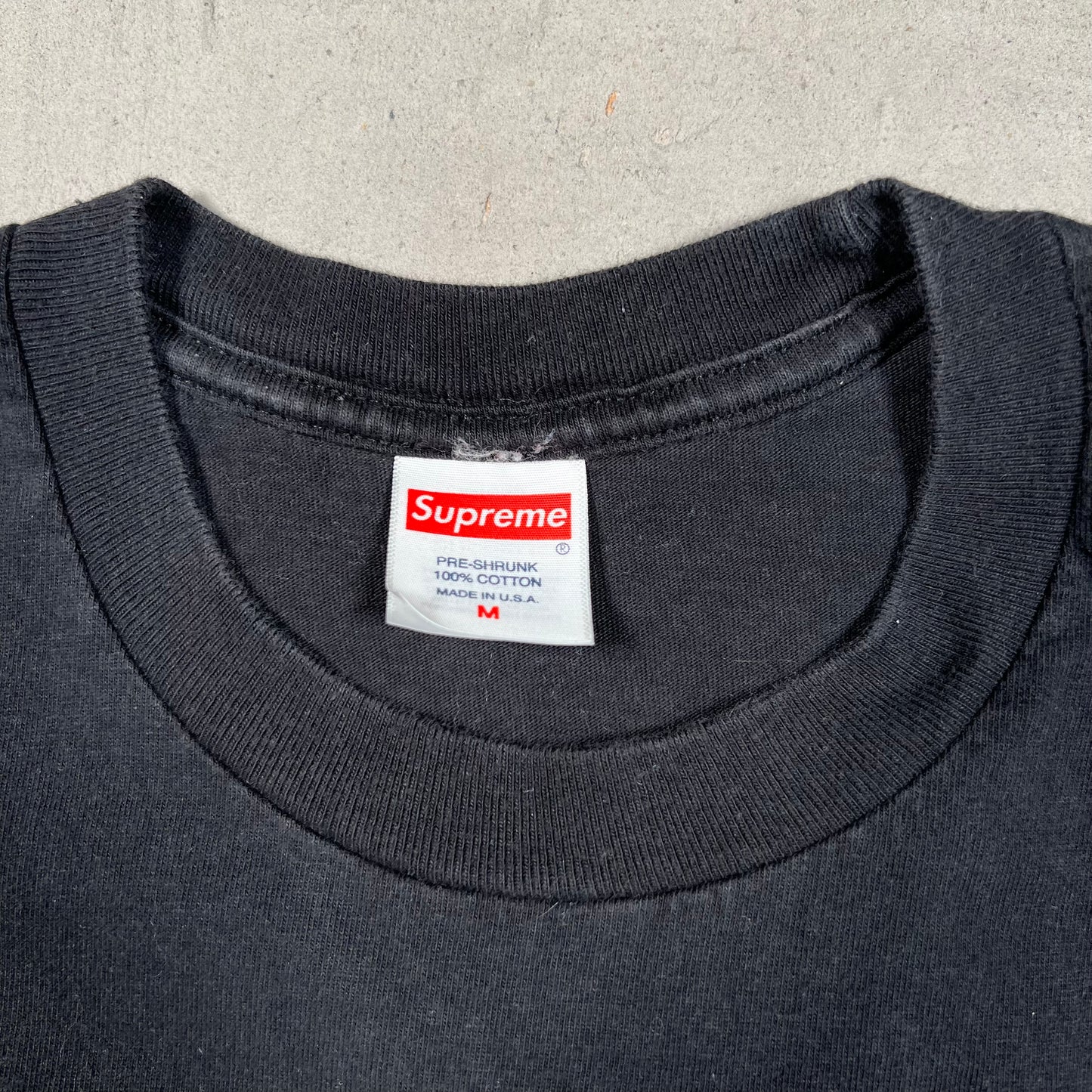 Supreme MF Doom Black Tee (2023) Size Medium USED x17514