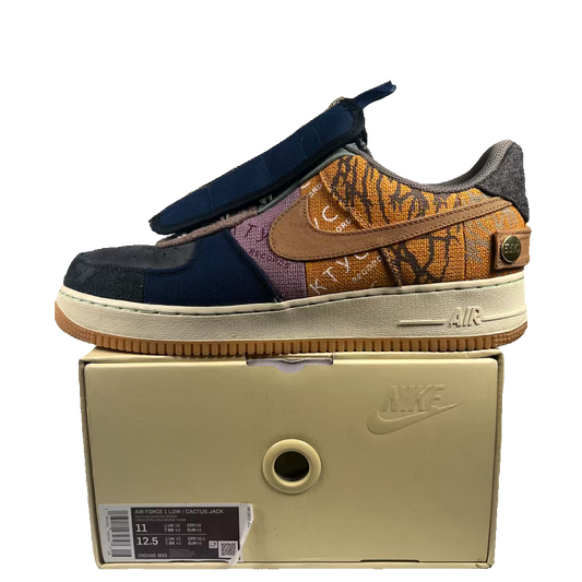 Nike Air Force 1 Low Travis Scott Cactus Jack (2019) Size 11 USED s23730