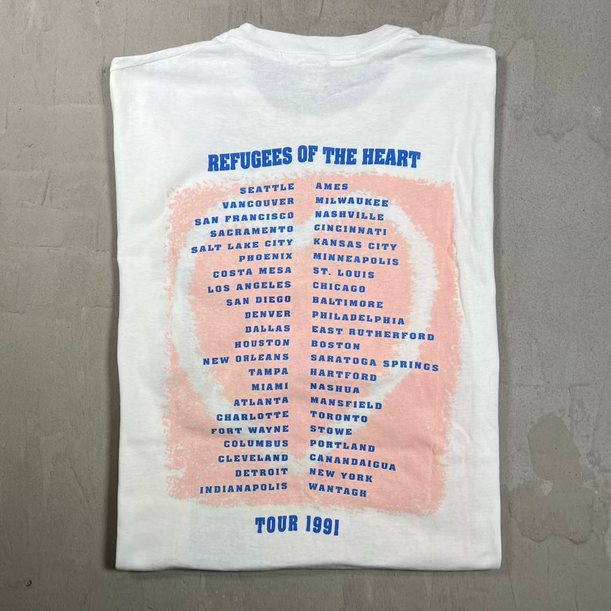 1991 Steve Winwood White Tour Tee Size XL USED v20117
