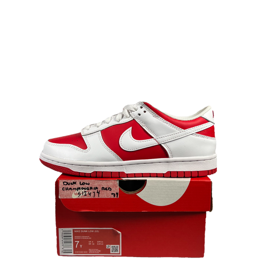 Nike Dunk Low Championship Red 2021 Size 7y NEW s12474