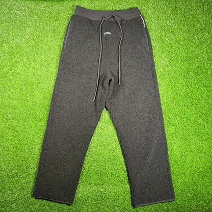 Adidas Fear of God Athletics Deep Fleece Black Sweatpants Size Medium NEW x15607