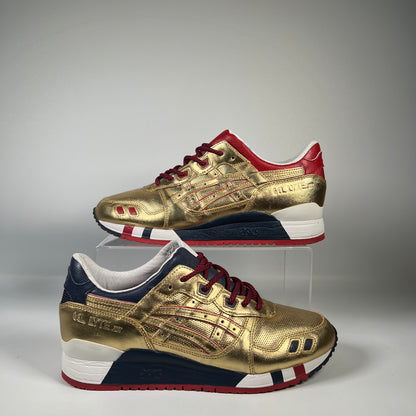 ASICS Gel-Lyte III KFE USA Gold (2014) Size 10 USED S19778
