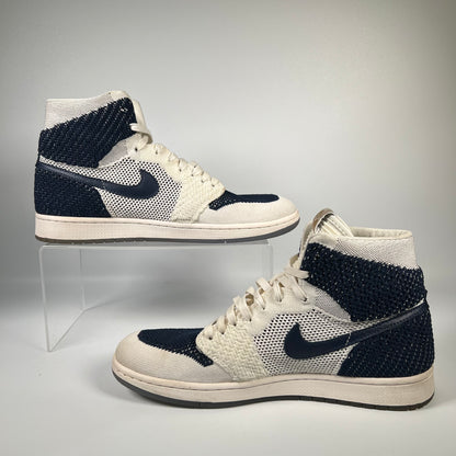 Jordan 1 High Flyknit Derek Jeter RE2PECT (2017) Size 11 USED s19440