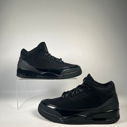 Jordan 3 Black Cat (2025) Size 8.5 USED s21047