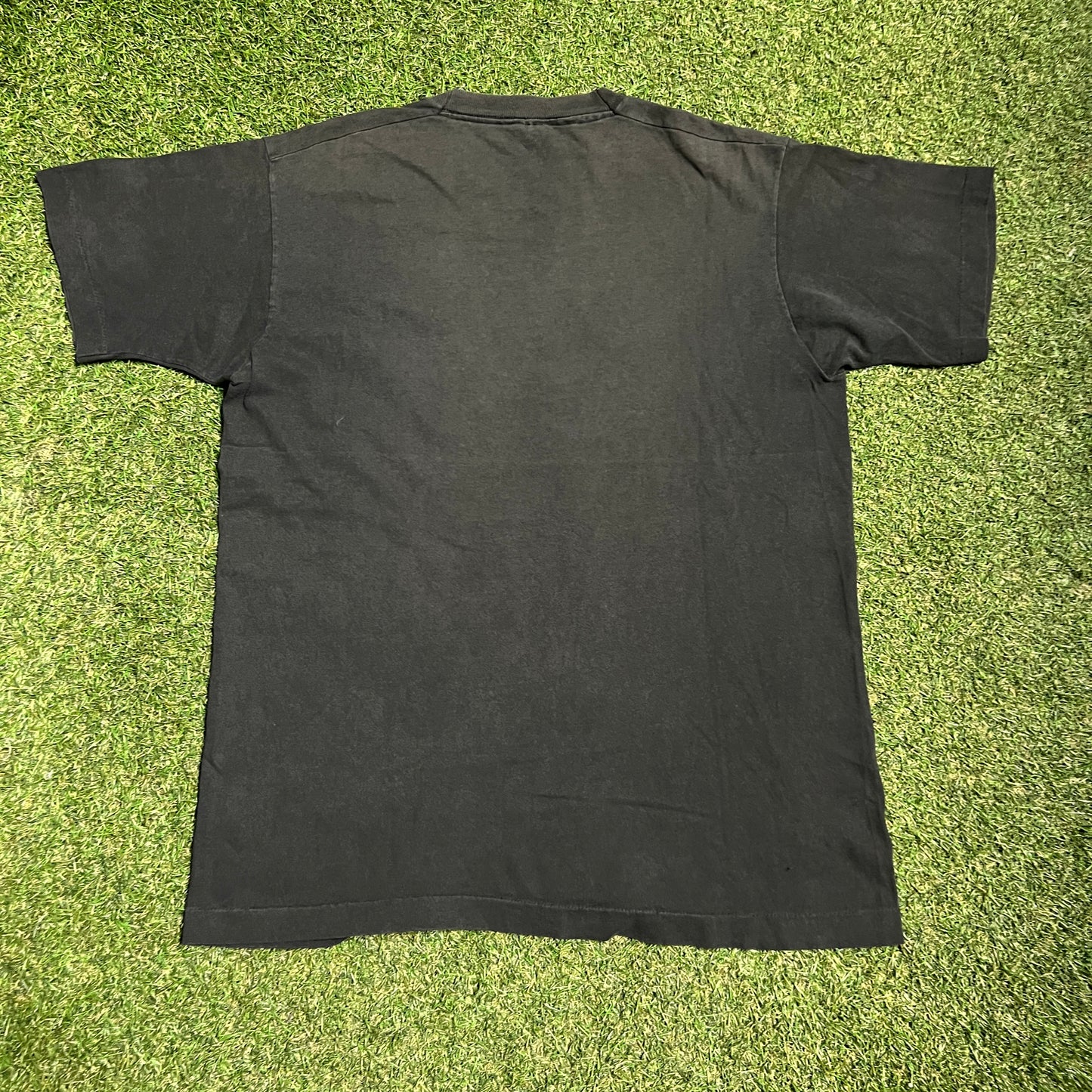 1990 Billie Holiday Big Face Black Tee Size Large USED v16084