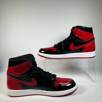 Jordan 1 Patent Bred (2021) Size 10.5 USED s21971