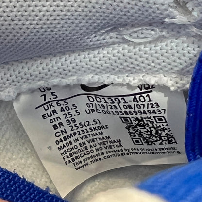 Nike Dunk Low Racer Blue White (2022) Size 7.5 NEW s18225