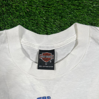 1999 Harley Davidson The Sixties Holoubek JFK Nasa Woodstock Tie Dye Tee Size Medium USED v18395