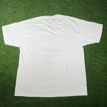 1990s Rockefeller Plaza Experience White Tee Size XL USED v17316